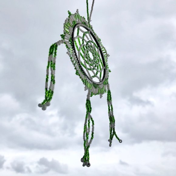 Beautifully Crafted Beaded Dream Catcher Ornament - Picture 4 of 13